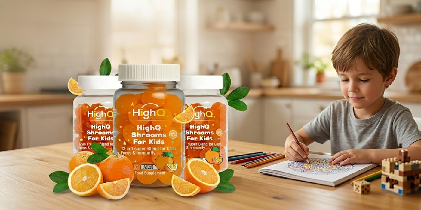 HighQ Shrooms Gummies Specially Made for ADHD Kids